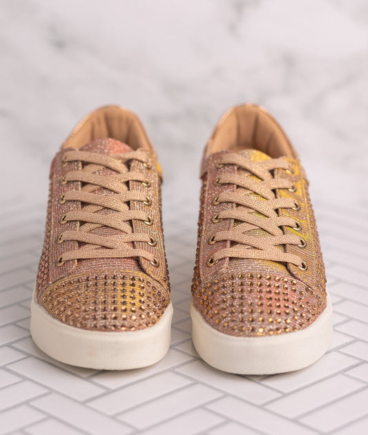 Sneakersy Diva w kolorze różowego złota