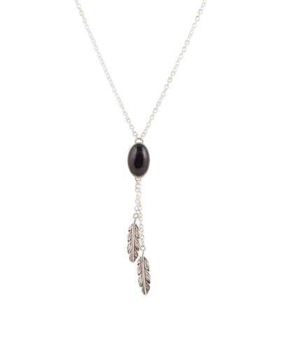 Collana Double Or Nothing Quill Onyx e Argento Sterling