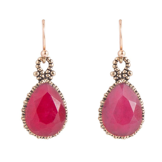 Orecchini Sognanti con Onice Rosso