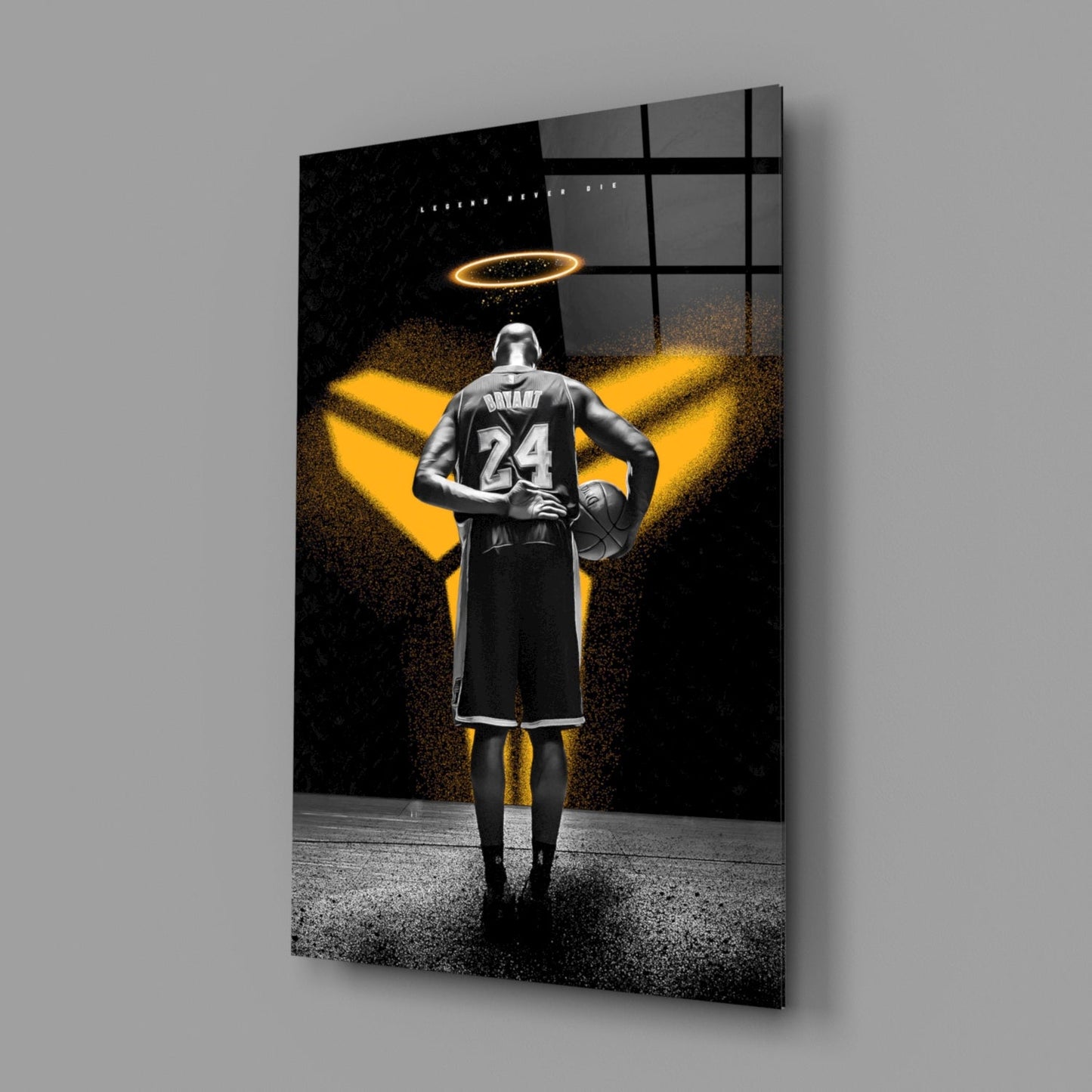 Kobe Bryant Glass Wall Art || Designer Collection