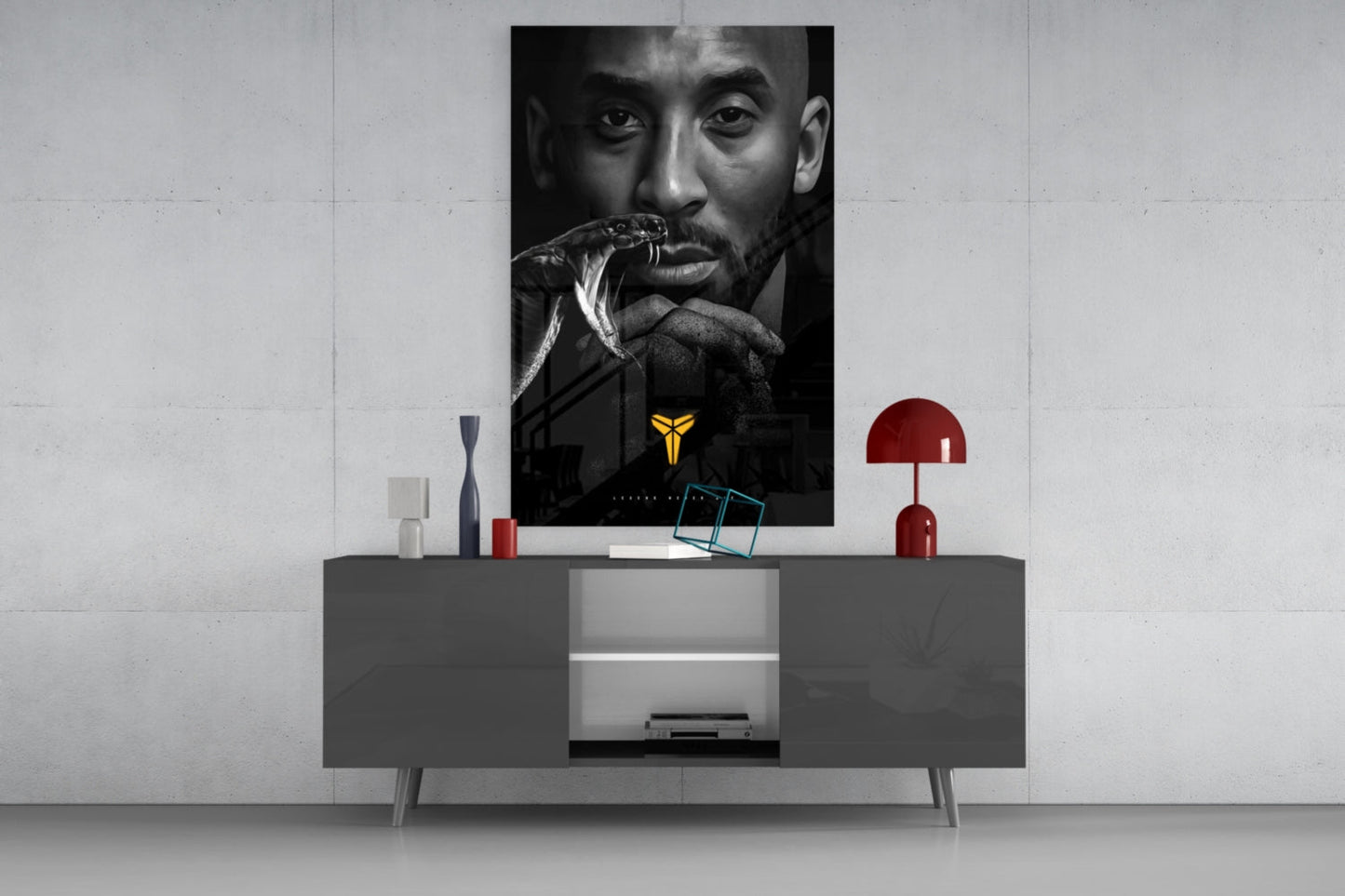 Kobe Bryant Glass Wall Art || Designer Collection