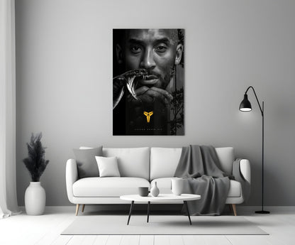 Kobe Bryant Glass Wall Art || Designer Collection