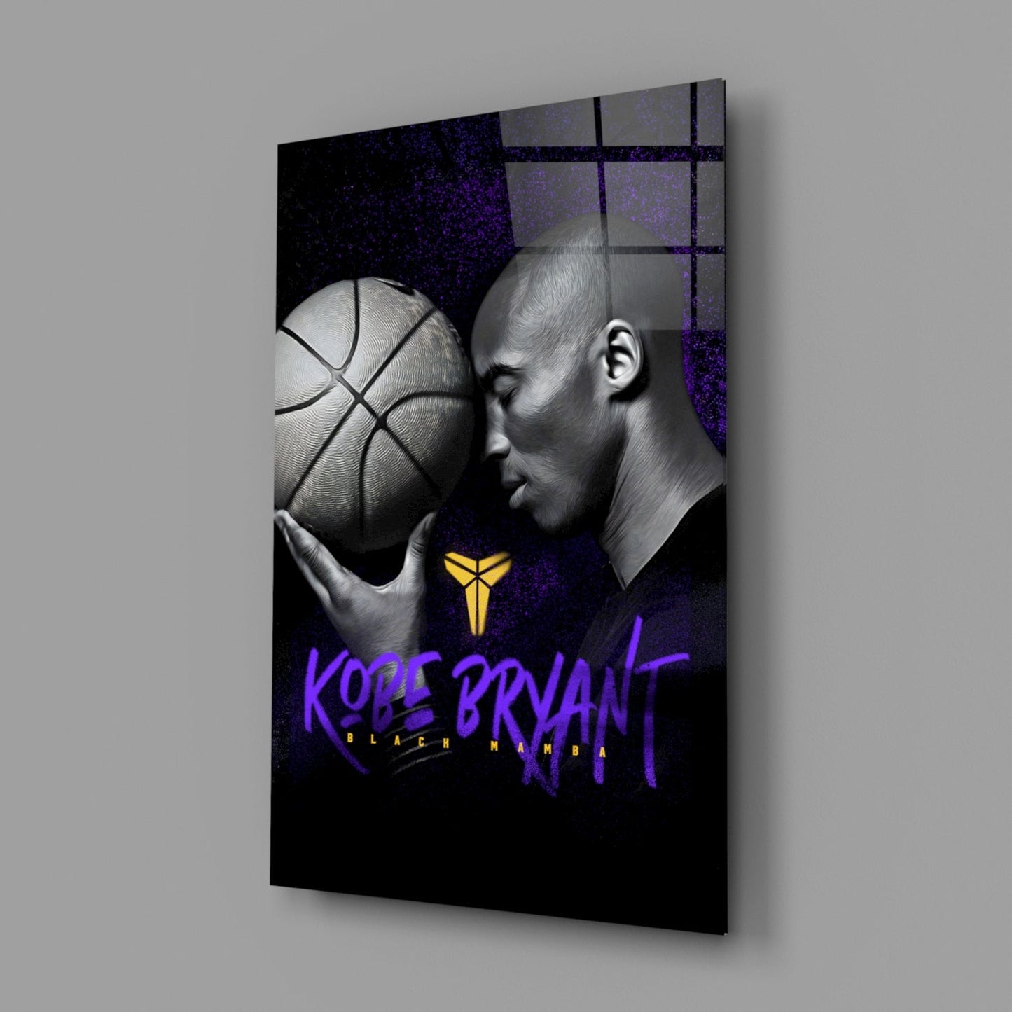 Kobe Bryant Glass Wall Art || Designer Collection