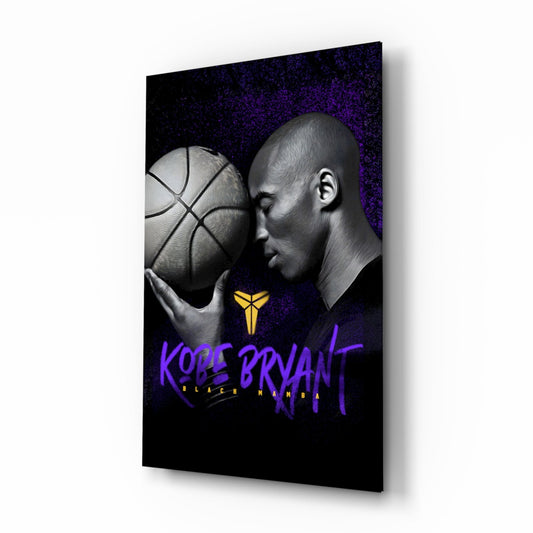 Arte de pared de vidrio Kobe Bryant || Colección de diseñador