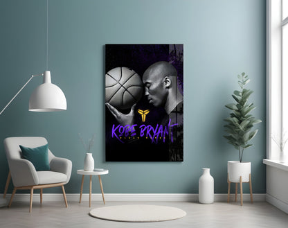 Kobe Bryant Glass Wall Art || Designer Collection