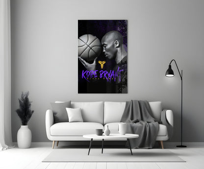 Kobe Bryant Glass Wall Art || Designer Collection