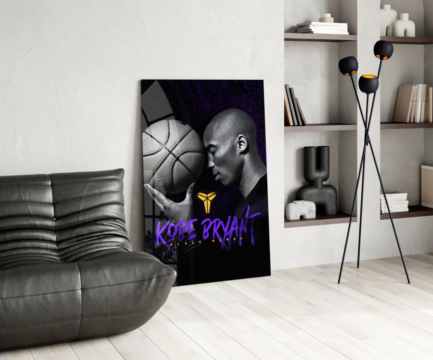 Kobe Bryant Glass Wall Art || Designer Collection