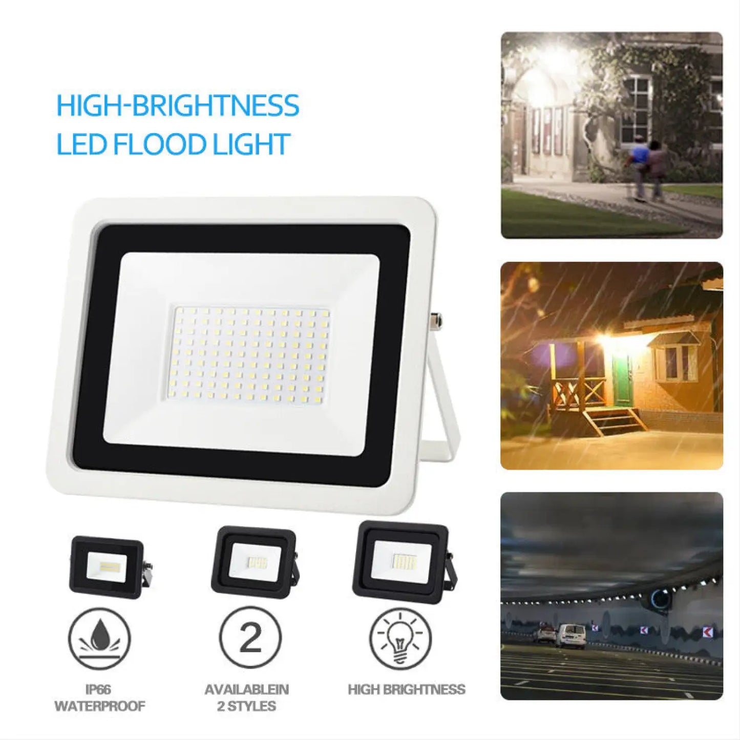 Faro LED da Esterno Durevole – Bianco Caldo e Freddo, Classe IP66
