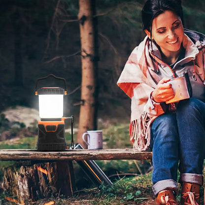 Lampada LED resistente e portatile con manico per luci da campeggio all'aperto
