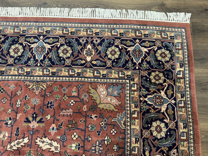 Indo Persian Heriz Rug 10x15, Allover Pattern, Large Wool Handmade Rug