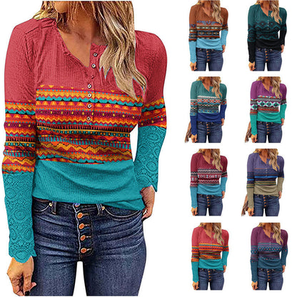 Desert Sunset Cowgirl Knit Top
