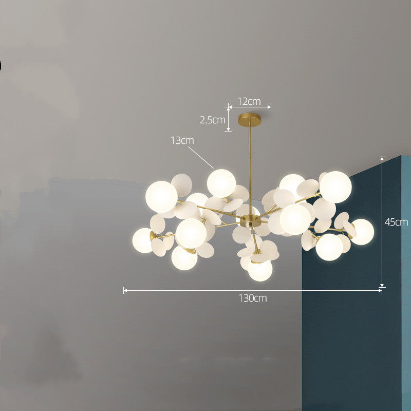 Nordický lustr moderní minimalistické osvětlení obývacího pokoje a ložnice