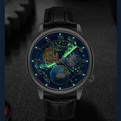 Lśniący zegarek męski Earth Starry dla mężczyzn