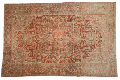 8x12.5 Vintage Distressed Heriz Carpet