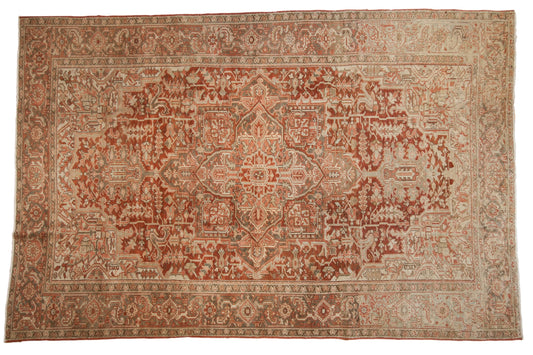 8x12.5 Vintage Distressed Heriz Carpet
