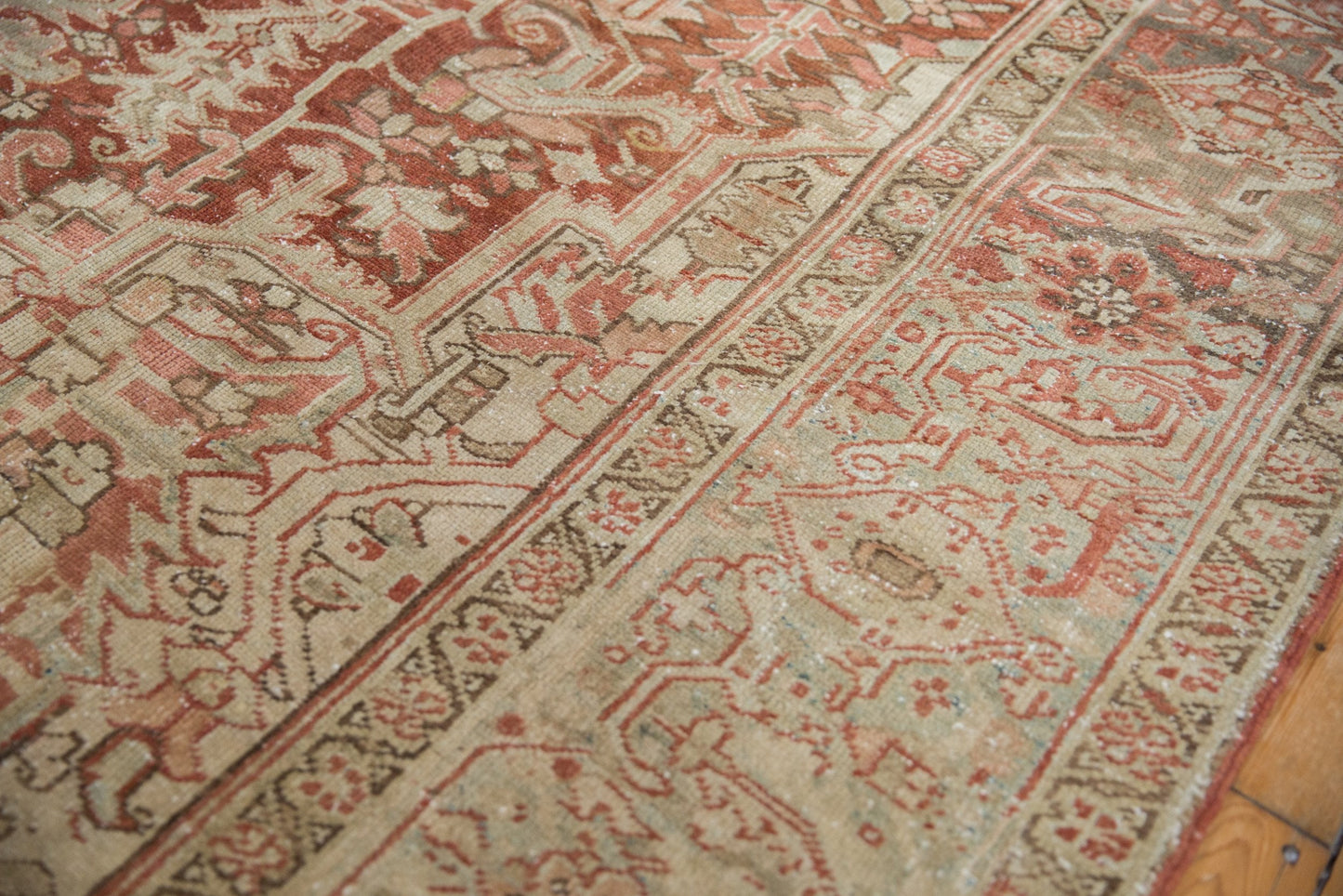 8x12.5 Vintage Distressed Heriz Carpet