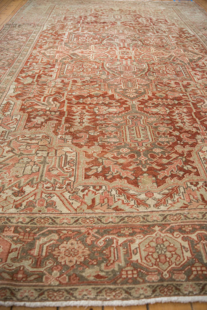 8x12.5 Vintage Distressed Heriz Carpet