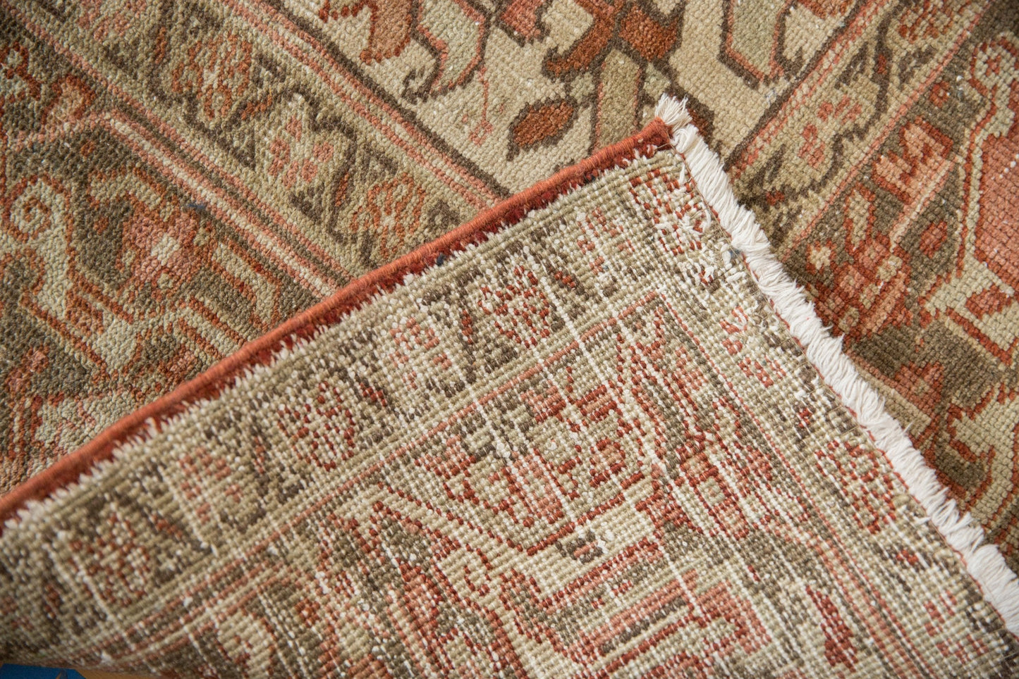 8x12.5 Vintage Distressed Heriz Carpet