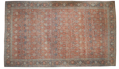 11x18 Vintage Distressed Bijar Carpet