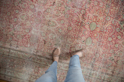 9.5x18.5 Antique Distressed Kermanshah Carpet