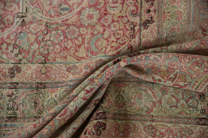 9.5x18.5 Antique Distressed Kermanshah Carpet