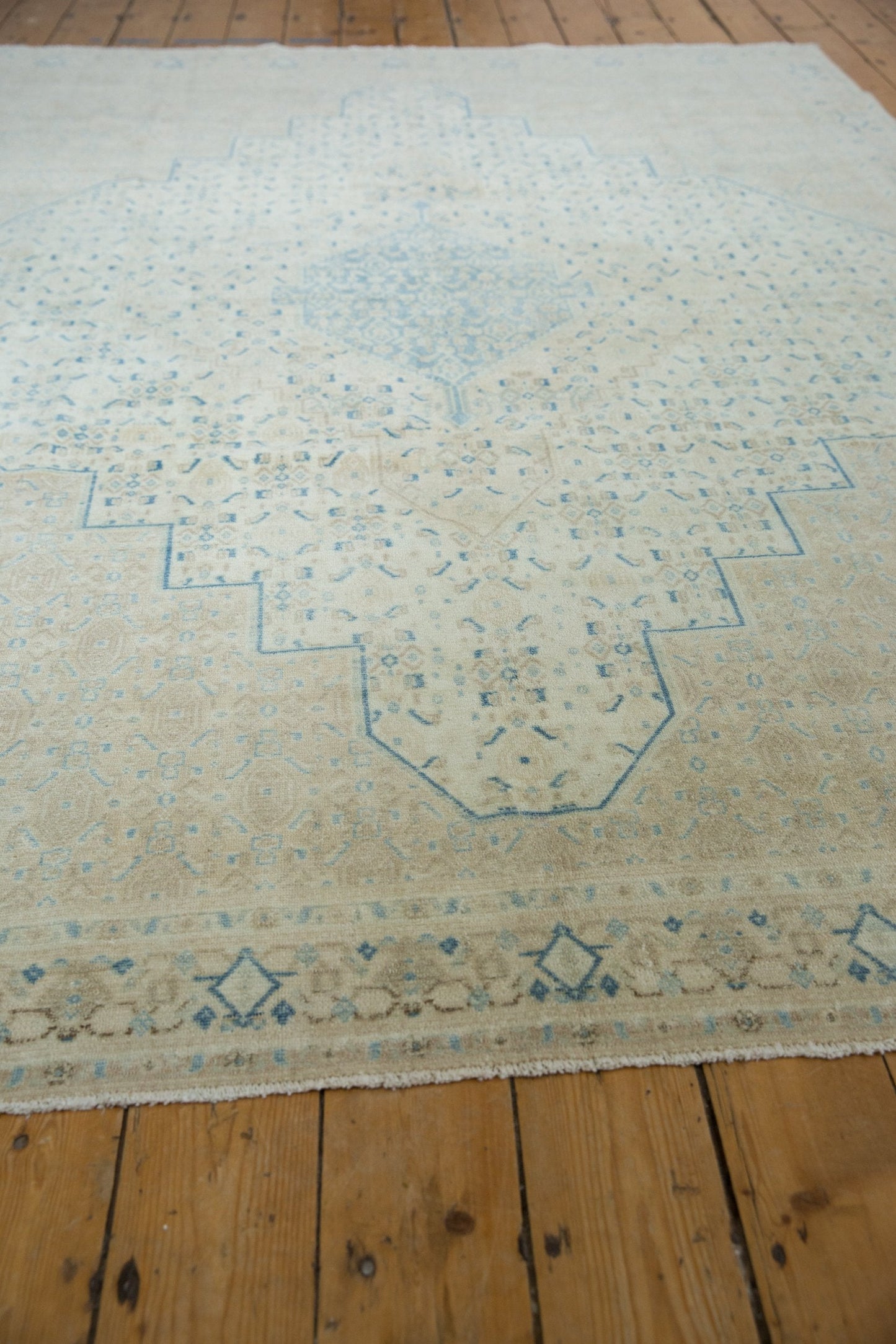 7x9.5 Vintage Distressed Birjand Carpet
