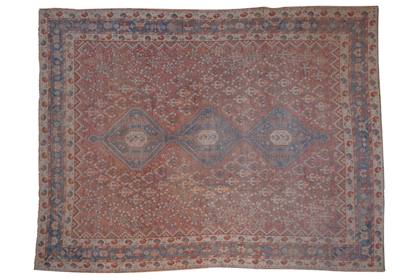 7.5x10 Vintage Distressed Qashqai Carpet