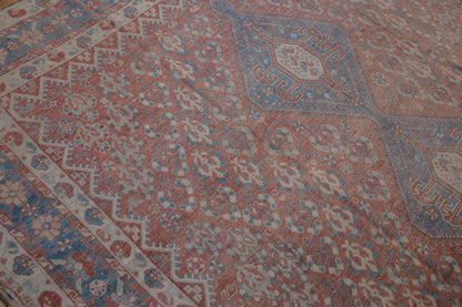 7.5x10 Vintage Distressed Qashqai Carpet