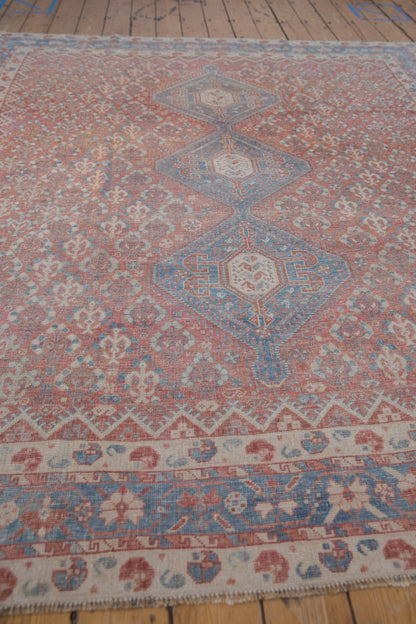 7.5x10 Vintage Distressed Qashqai Carpet