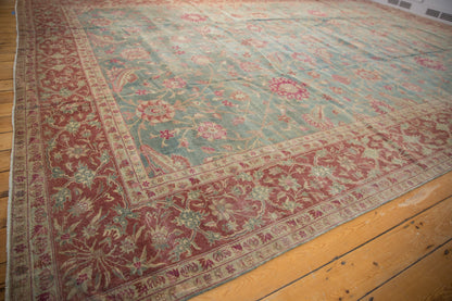 11.5x17 Vintage Distressed Yezd Carpet