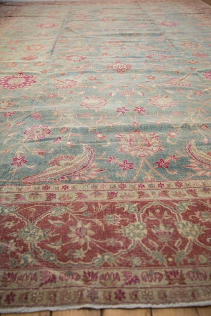 11.5x17 Vintage Distressed Yezd Carpet