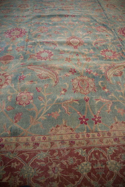 11.5x17 Vintage Distressed Yezd Carpet