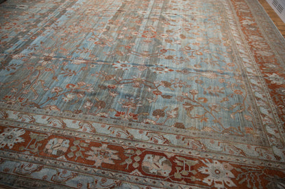 12.5x20 Vintage Distressed Bibikabad Carpet