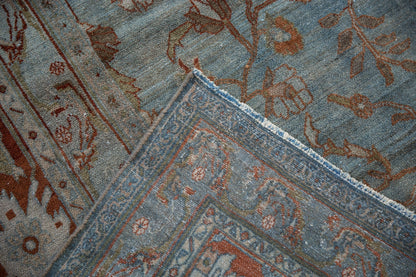 12.5x20 Vintage Distressed Bibikabad Carpet