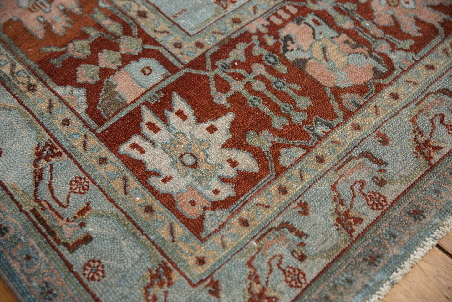 12.5x20 Vintage Distressed Bibikabad Carpet