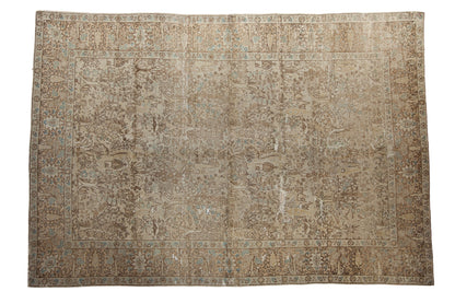 6.5x9.5 Vintage Distressed Tabriz Carpet