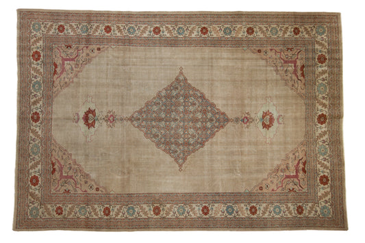 8x12 Vintage Distressed Tabriz Carpet