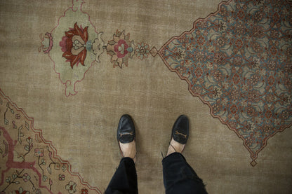 8x12 Vintage Distressed Tabriz Carpet