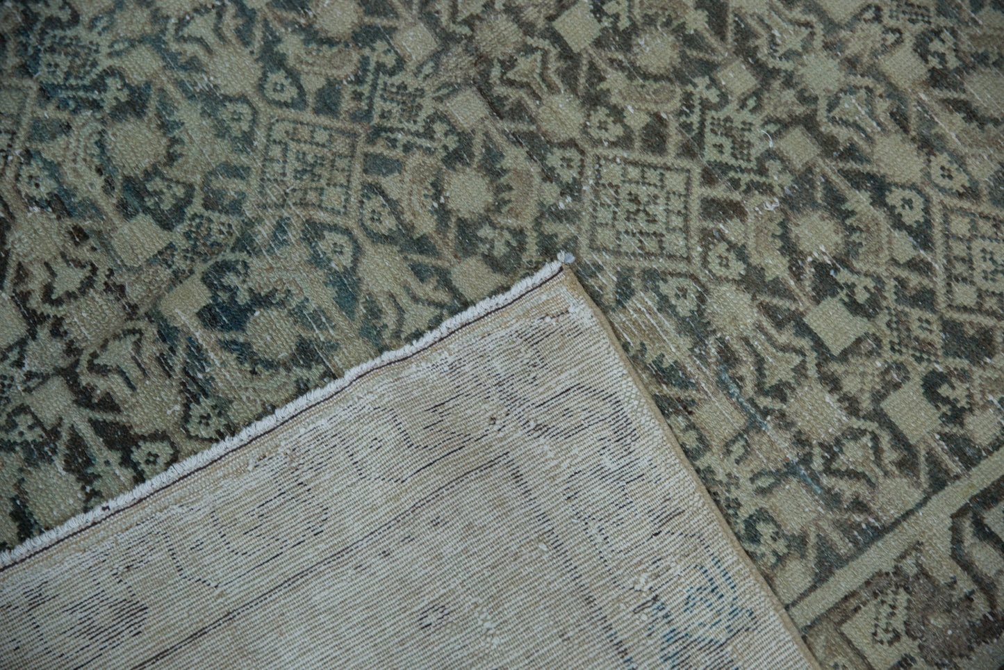 6.5x9.5 Vintage Distressed Hamadan Carpet