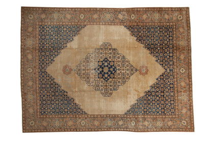 8.5x11 Vintage Distressed Tabriz Carpet