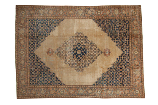 8.5x11 Vintage Distressed Tabriz Carpet
