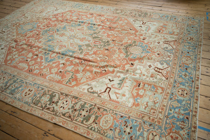 7.5x10.5 Vintage Distressed Heriz Carpet