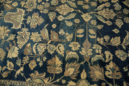 10.5x16.5 Vintage Distressed Tea Washed Lilihan Carpet