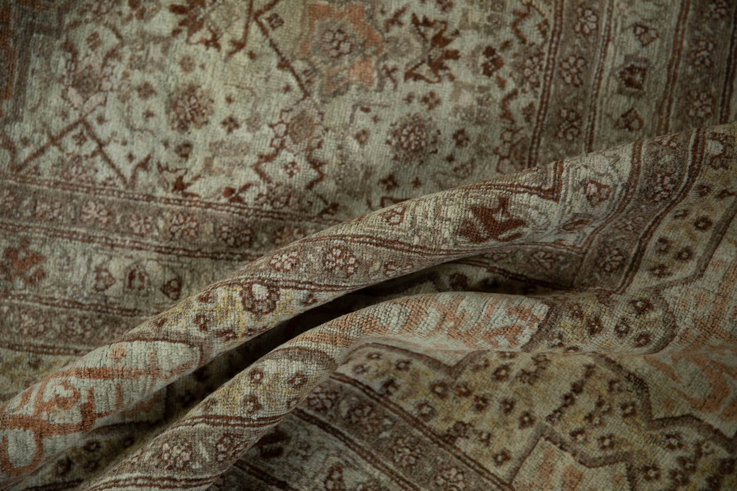 9.5x12 Antique Fine Tabriz Carpet