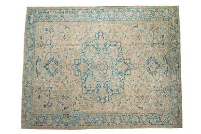 9.5x12.5 Vintage Distressed Heriz Carpet