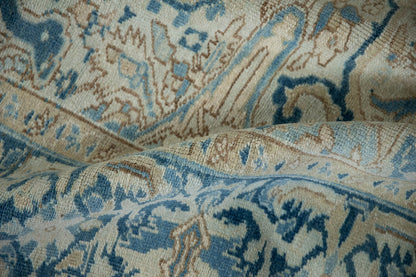 9.5x12.5 Vintage Distressed Heriz Carpet