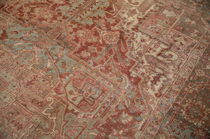 8x11.5 Vintage Distressed Heriz Carpet
