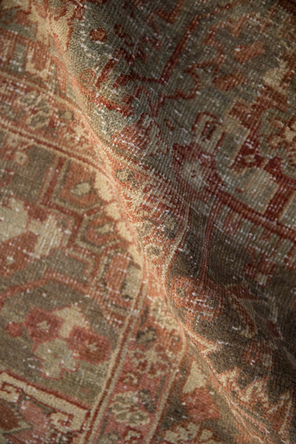 8x11.5 Vintage Distressed Heriz Carpet