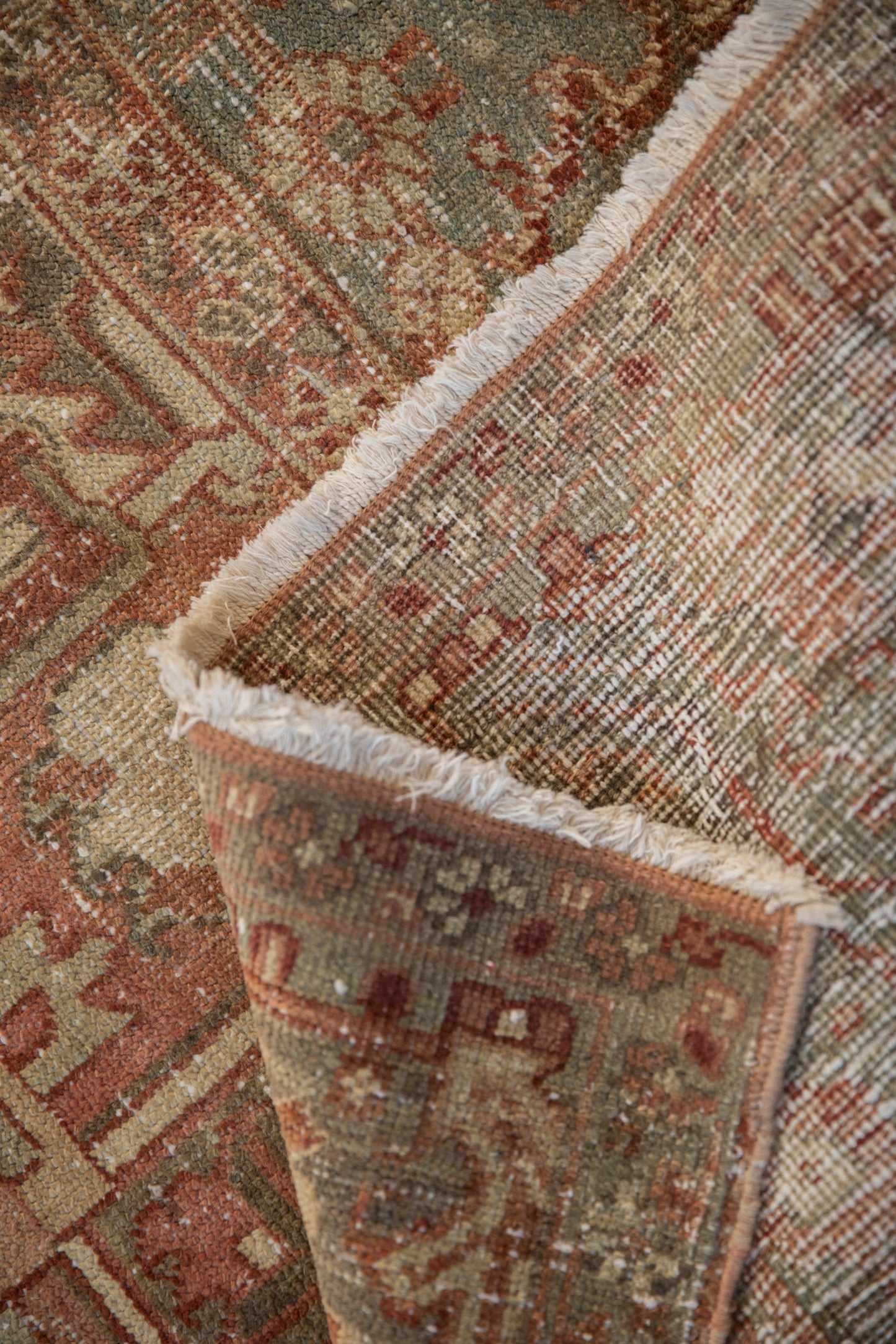 8x11.5 Vintage Distressed Heriz Carpet