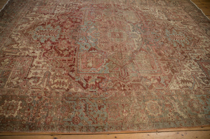 8x11.5 Vintage Distressed Heriz Carpet